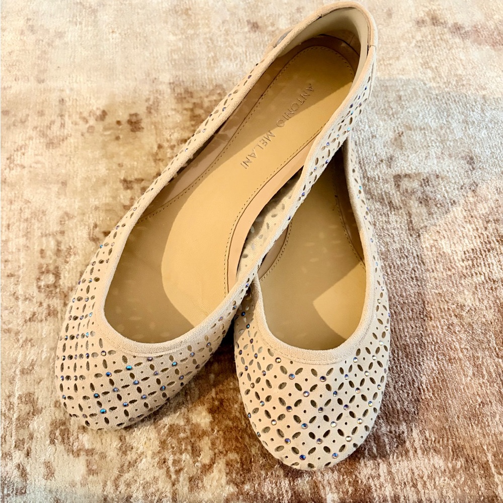 Antonio Melani Suede Ballet Flats